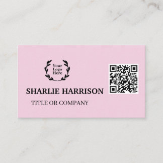 Business Card with QR Code Visitkort