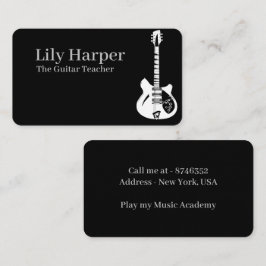 Business CardGuitar Teacher | Elektriska och akust