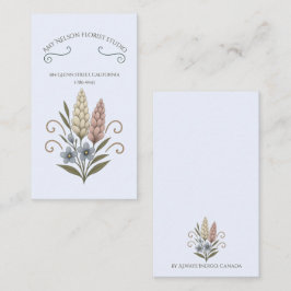 Business cards, floral and sophisticated. anteckningskort