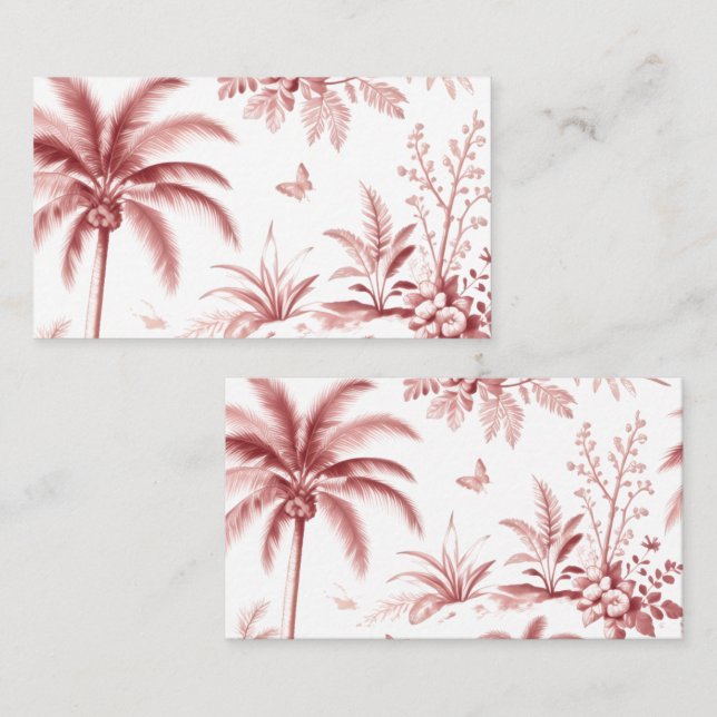 Business cards luxurious pink for business owners  visitkort (Fram/baksida)