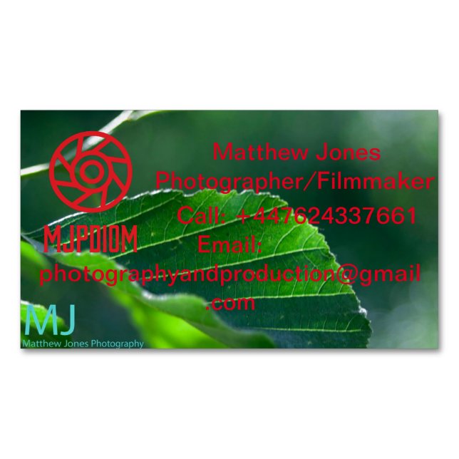 Business cards magnetiska visitkort (Framsida)