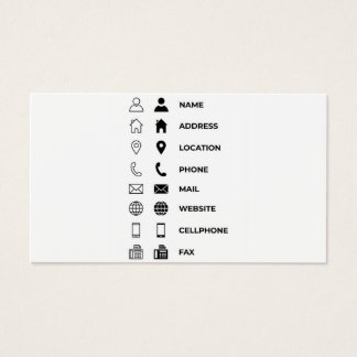 Business cards template visitkort