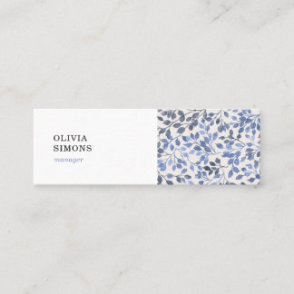 Business Cards with vintage floral pattern Mini Visitkort