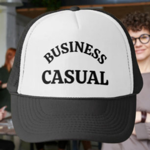 “Business Casual” – Rolig Kontorshumor Truckerhatt Keps