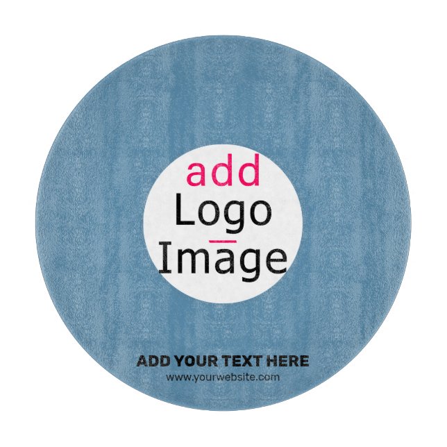 Business Chic Promo Anpassade Dusty Blue (Framsidan)