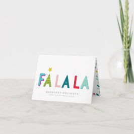 BUSINESS CHRISTMAS djärv, ljusstark färg fa la la  Helgkort