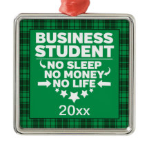 Business College Student Grönt Play Julafton