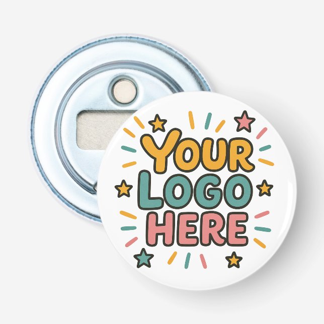 Business, Company, Advertising Your Logo Here Flasköppnare (Framsidan)