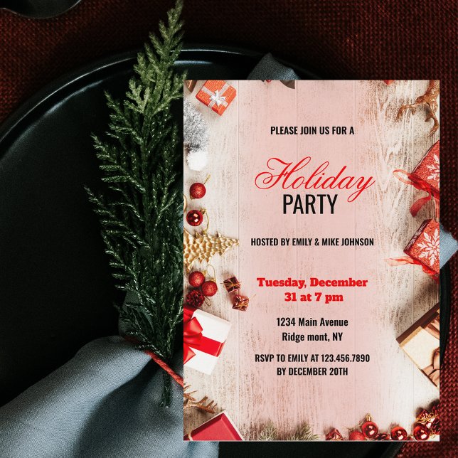 Business Company Employee Corporate holiday party Inbjudningar (Skapare uppladdad)