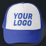 Business Company Logo CUSTOM Blue & White Keps<br><div class="desc">Promote your brand with confidence in the Business Company Logo CUSTOM Blue & White Trucker Hat — a professional yet stylish accessory designed to turn heads. With a crisp white front panel to proudly display your custom logo and a breathable blue mesh back for all-day comfort, this hat combines smart...</div>