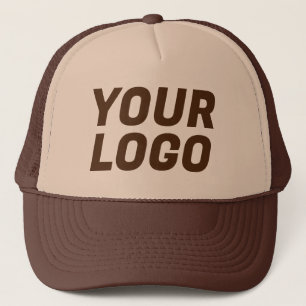 Business Company Logotyp ANPASSADE Brown Keps
