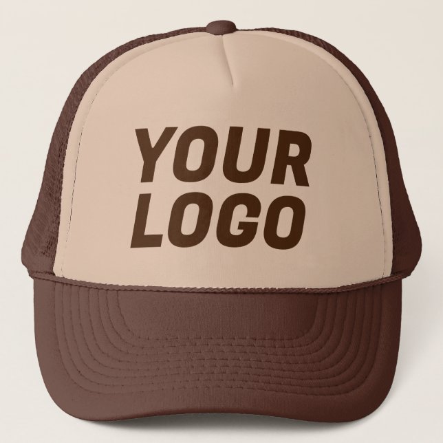 Business Company Logotyp ANPASSADE Brown Keps (Framsida)