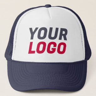 Business Company Logotyp ANPASSNINGSBAR Navy, Red Keps