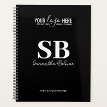 Business Company Logotyp Black White Monogram 2024