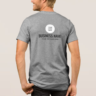 Business Company Logotyp & Namn Template Manar Grå T Shirt