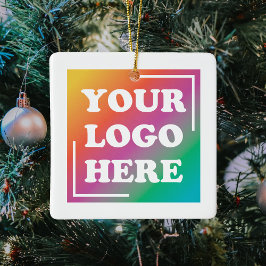 Business Company Logotyp Promo-jul Julgransprydnad Keramik