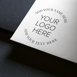 Business Company Logotyp Round-kampanj Självfärgande Stämpel