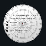 Business Company Promotional Office Dartboard Gift Darttavla<br><div class="desc">Business Company Promotional Personlig - Office Text - Namn Professionell eller Personal Modern Anpassade Gift - Add Your Business Namn - Company/Business Sector - Industry / Mobil / E-mail / Website - Contact Information - Select / Add Your Favorite Background and Text / Font / Färg - Ändra storlek och...</div>