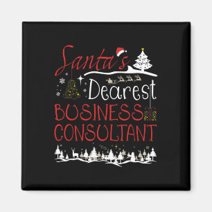 Business Consultant Julafton Job Cute jul Magnet