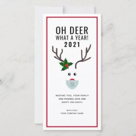 Business Corporate-Logotypen för julrenar Julkort