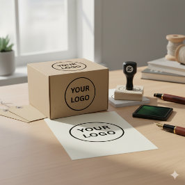 Business Custom Branded Logo Rubber Stamp Stämpel