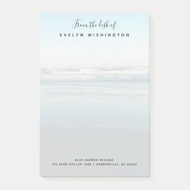 Business Desk för anteckningar i bakgrunden Post-it Block (Framsida)