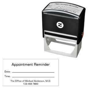 Business Doktor Office Möte Reminder Självfärgande Stämpel