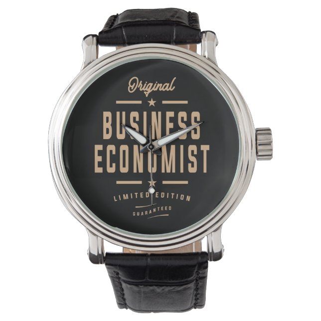 Business Economist Funny Job Occupation Watch Armbandsur (Framsida)