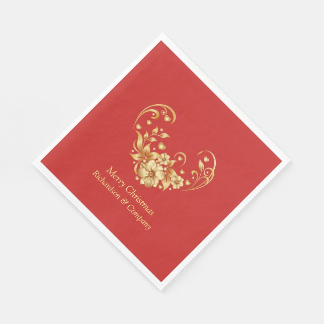 Business Elegance Corporate jul Party Pappersservett (Hörn)