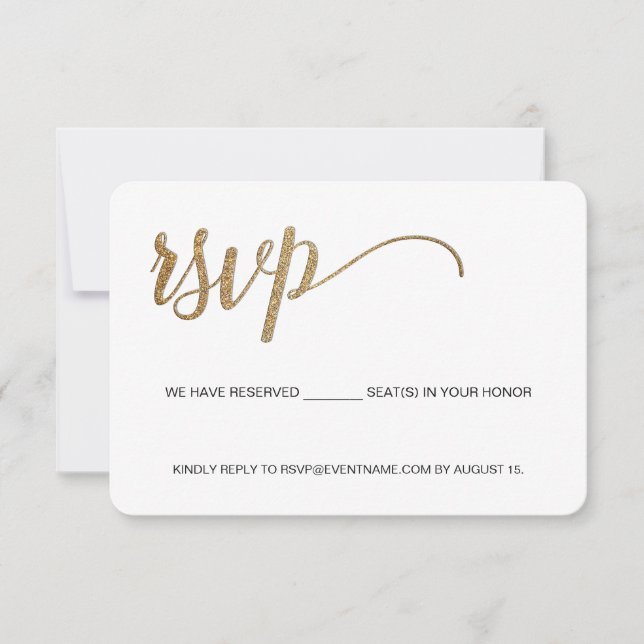 Business event logotyp faux Guld-e-postmeddelande OSA Kort (Framsida)