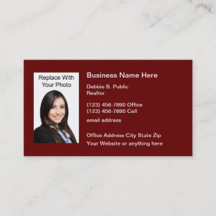 Business Executive Photo Template Visitkort