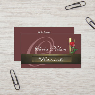 business_florist visitkort