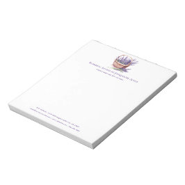 Business Florist Watercolor Lavender Anpassningsba Anteckningsblock
