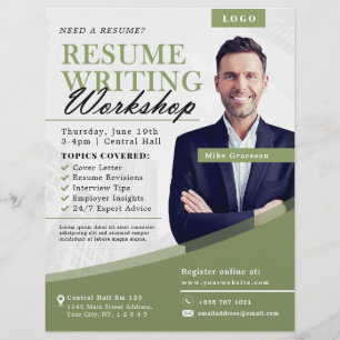 Business Flyer för Grönt för att skriva till works