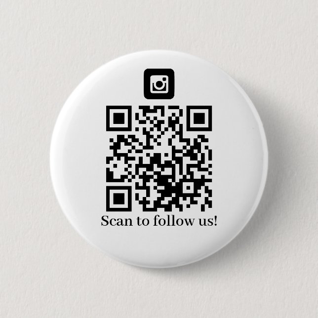 Business Följ oss QR-kod Knapp (Framsida)