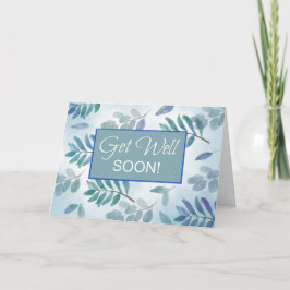 Business Get well snart Grenar Blue Grönt Kort