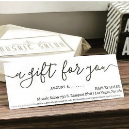 Business Gift Certificate | Enkelt Höger