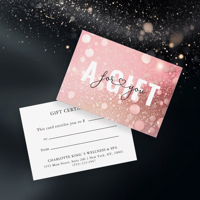 BUSINESS GIFT CERTIFICATE | GLITTER (Skapare uppladdad)