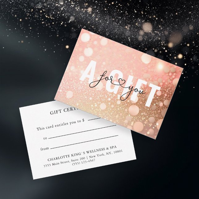 BUSINESS GIFT CERTIFICATE | GLITTER (Skapare uppladdad)