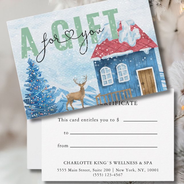 BUSINESS GIFT CERTIFICATE | Jul Snö Mönster (BUSINESS GIFT CERTIFICATE | Christmas Winter)