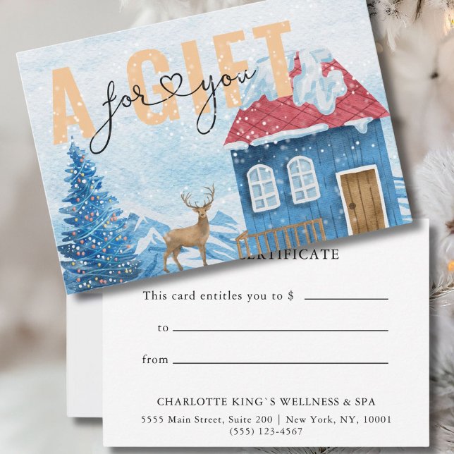 BUSINESS GIFT CERTIFICATE | Jul Snö Mönster (BUSINESS GIFT CERTIFICATE |  Christmas Winter)