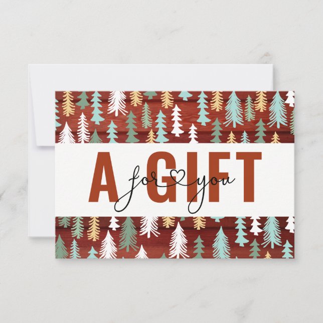 BUSINESS GIFT CERTIFICATE | Jul| Winter Träd (Framsida)