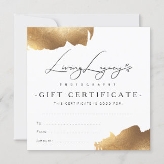 BUSINESS GIFT CERTIFICATE | Minimalistpenseln Guld