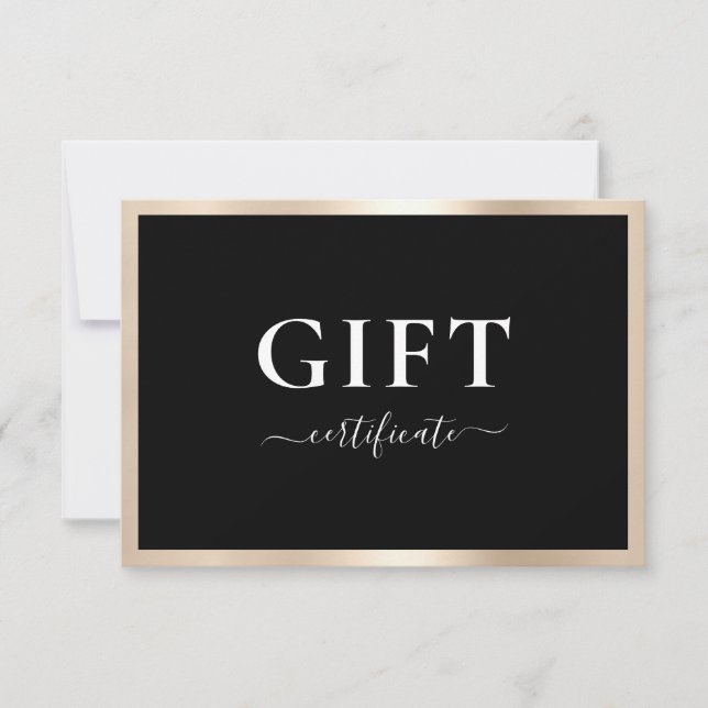 BUSINESS GIFT CERTIFICATE | Modern | (Framsida)