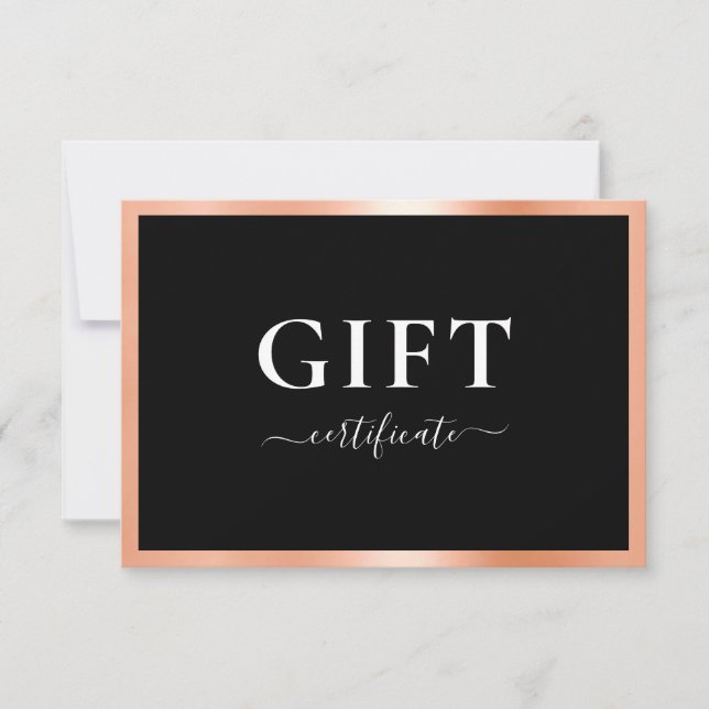 BUSINESS GIFT CERTIFICATE | Modern | (Framsida)