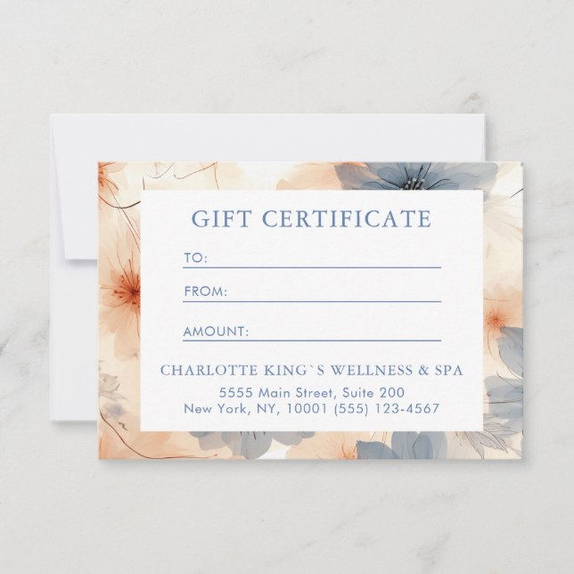 BUSINESS GIFT CERTIFICATE | Modern | BLOMMIGT | (Framsida)