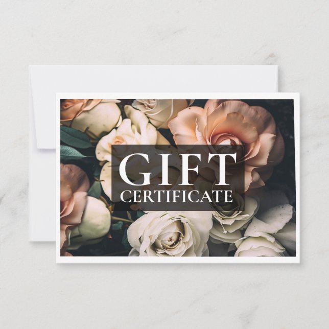 BUSINESS GIFT CERTIFICATE | Modern | BLOMMIGT | (Framsida)