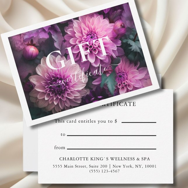 BUSINESS GIFT CERTIFICATE | Modern | BLOMMIGT | (BUSINESS GIFT CERTIFICATE | Modern | Floral | personalized with your name and more.)