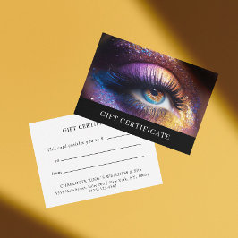 BUSINESS GIFT CERTIFICATE | Modern | Foto Glitter