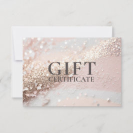 BUSINESS GIFT CERTIFICATE | Modern | GLITTER |